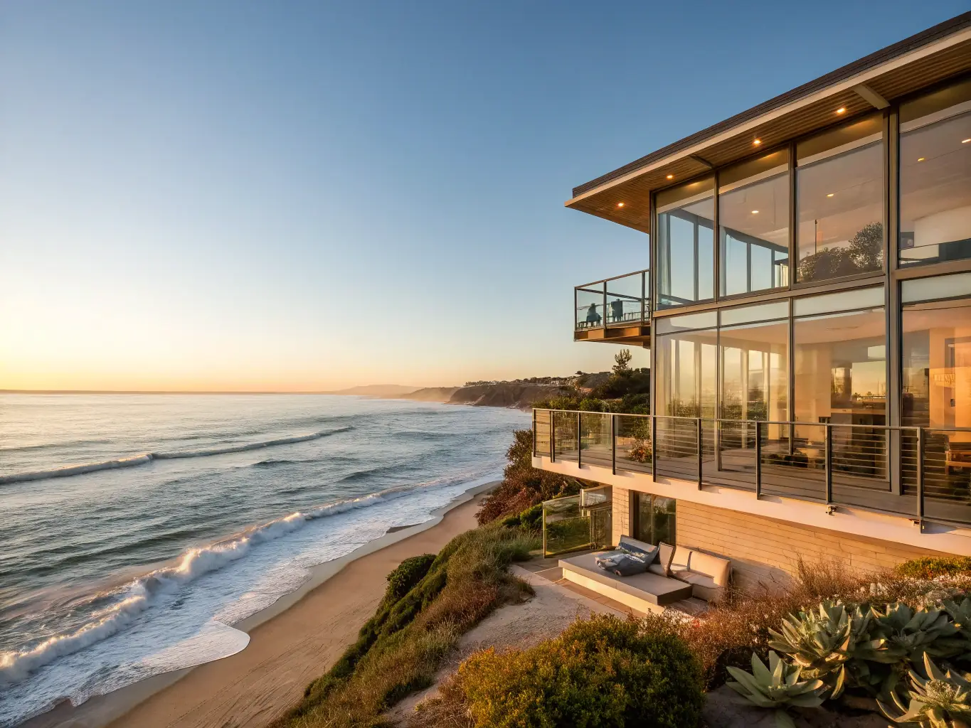 A beautiful coastal home on the Gold Coast, Queensland, Australia, with a view of the ocean, representing the area served by Handyman Gold Coast.